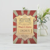 カーニバルの保存日付カード セーブザデート (スタンド正面)