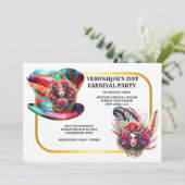 カーニバルの幻想の淑女たち、薔薇の羽根、サーカスの金色 招待状 (スタンド正面)