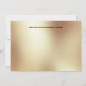 カーニバルの幻想の淑女たち、薔薇の羽根、サーカスの金色 招待状 (裏面)