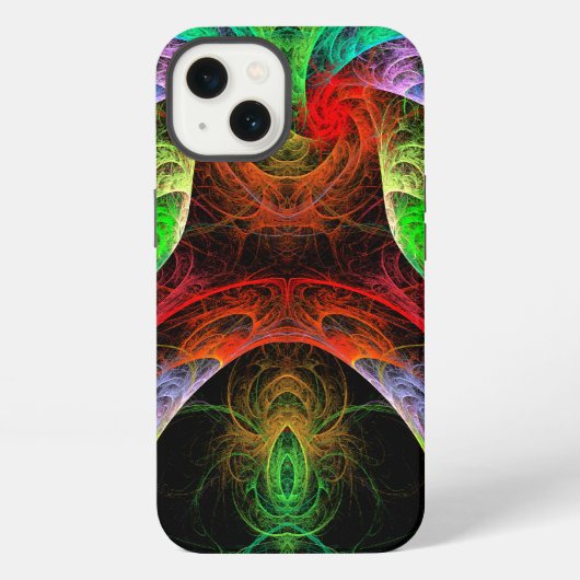 カーニバルの抽象芸術 iPhoneケース (裏面)