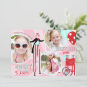 カーニバルの支柱の歩行者の綿菓子は感謝していしています サンキューカード (スタンド正面)