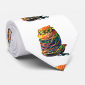 カーニバルの服を着た猫 ネクタイ (ロール)