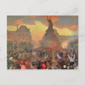 カーニバルの栄誉の下でのパリロシアの ポストカード (正面)