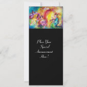 カーニバルの燃えるようなマーディ・グラス・マスクボール 招待状 (裏面)