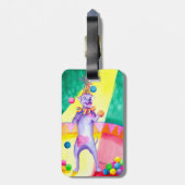 カーニバルの犬の荷物のラベル ラゲッジタグ (裏面縦)