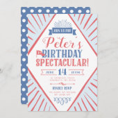 カーニバルの第1誕生日の豪華なGeoのチケットの写真 案内状 (正面/裏面)