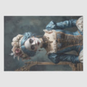 カーニバルの衣装の少女 – デコパージュ –  薄葉紙 (正面)