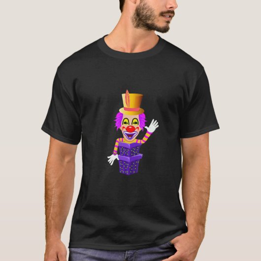 カーニバルの衣装ピエロの箱からmardi gras tシャツ (正面)
