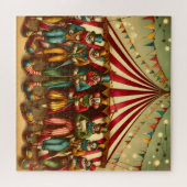 カーニバルの謎の合奏のおもしろいピエロ ジグソーパズル (横)