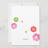 カーニバルは招待状を着色します 招待状 (裏面)