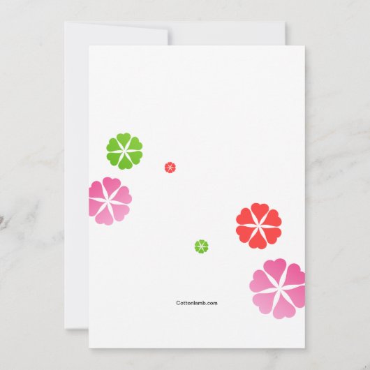 カーニバルはCinco deメーヨーの招待状を着色します 招待状 (裏面)