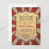 カーニバルまたはサーカスのポストカード 案内ポストカード (正面/裏面)