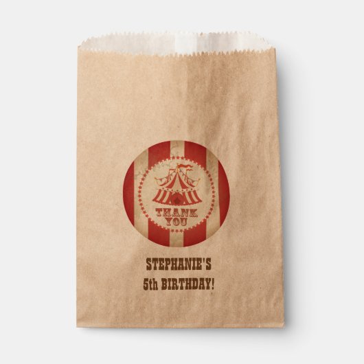 カーニバルまたはサーカスカスタムパーティーバッグ フェイバーバッグ (正面)