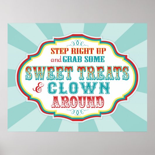 カーニバルまたはサーカス記号 ポスター (正面)