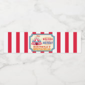 カーニバルまたはサーカス、誕生日壮観 ペットボトルラベル (シングルラベル)