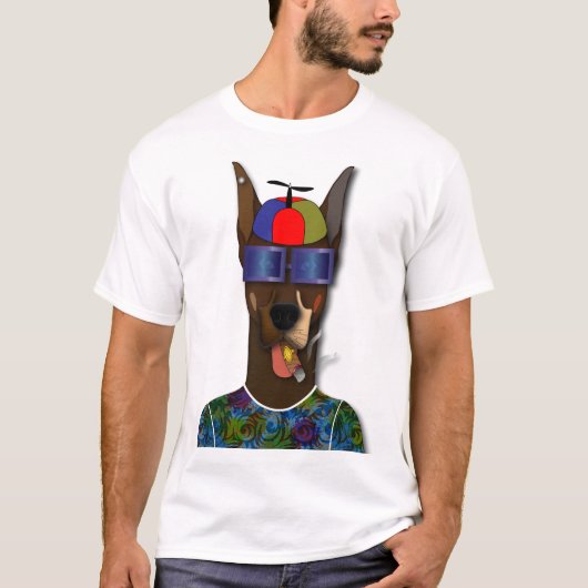カーニバルを楽しむピンシャー Tシャツ (正面)