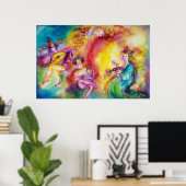 カーニバルを焼く/ベネチアンマスカレードダンス ポスター (ホームオフィス)