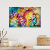 カーニバルを焼く/ベネチアンマスカレードダンス ポスター (キッチン)