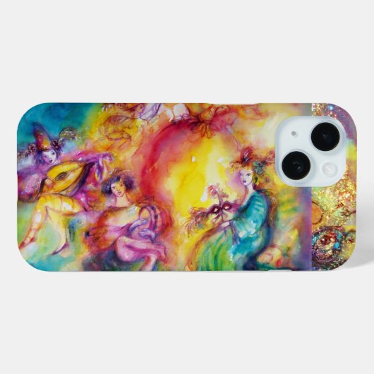 カーニバルを焼く/ベネチアンマスカレードダンス Case-Mate iPhoneケース (裏面 (横))