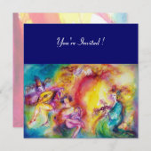 カーニバルを焼く,マルディグラスマスカレード 招待状 (正面/裏面)