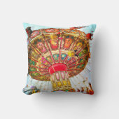 カーニバルアミューズメントパークスイングライドはっきりしたシンプル クッション (正面)