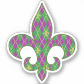 カーニバルアーガイル等高線ステッカー シール (正面)