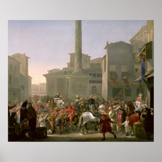 カーニバルイン・ローマ， c.1650-51 ポスター (正面)