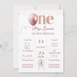 カーニバルオブジョイファースト誕生日招待状 招待状