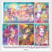 カーニバルオブヴェネツィアマルディグラスマスカレードマスク シール (シート)