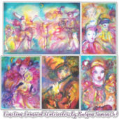 カーニバルオブヴェネツィアマルディグラスマスカレードマスク シール (正面)