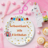 カーニバルカスタムをテーマにした誕生日パーティー ペーパープレート (パーティー)