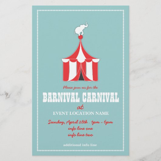 カーニバルカスタムイベントフライヤー チラシ (正面)