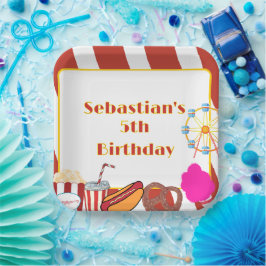 カーニバルカスタム誕生日パーティー ペーパープレート