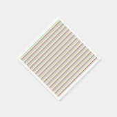 カーニバルカラフルストライプ誕生日 スタンダードカクテルナプキン (角)