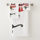 カーニバルカラフルフェスティバルテーマ動物ビッグトップ バスタオルセット (インサイチュ)