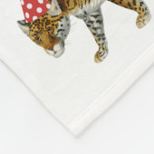 カーニバルカラフルフェスティバルテーマ動物ビッグトップ フリースブランケット (角)