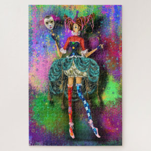 カーニバルガールピエロジョカージェスターパズル絵画ズ ジグソーパズル