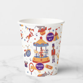 カーニバルキッズ誕生日サーカスパターンピエロ 紙コップ