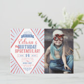 カーニバルキッド誕生日壮観なジオチケット写真 案内状 (スタンド正面)