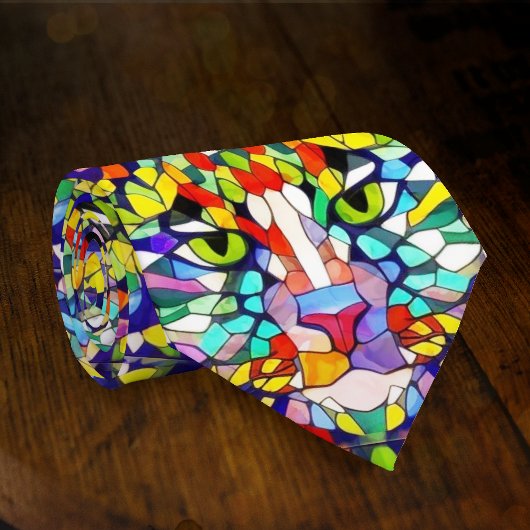 カーニバルキャッ芸術的トアニマル顔オンパーティー ネクタイ