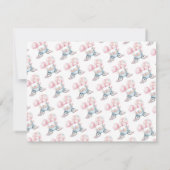 カーニバルキュート バースデー 予算 お礼 ノートカード (裏面)