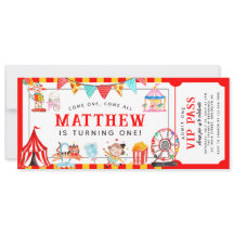 カーニバルサーカスショーチケット入り口子供の誕生日