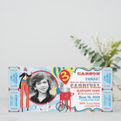 カーニバルサーカススティルウォーカー誕生日 招待状 (スタンド正面)