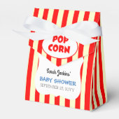 カーニバルサーカスストライプベイビーシャワー フェイバーボックス (正面サイド)