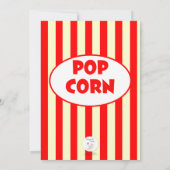 カーニバルサーカスストライプベビーシャワー招待状 招待状 (裏面)