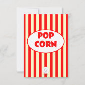 カーニバルサーカスストライプベビーシャワー招待状 招待状 (裏面)