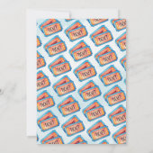 カーニバルサーカストリプレットベビーシャワー 招待状 (裏面)