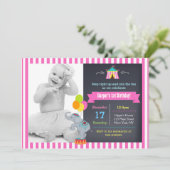 カーニバルサーカスビクトップ誕生日招待状ガール 招待状 (スタンド正面)