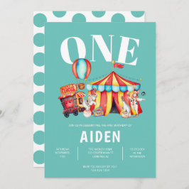 カーニバルサーカスビッグトップアクア1st誕生日 招待状