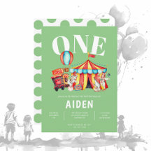 カーニバルサーカスビッグトップグリーン1st誕生日